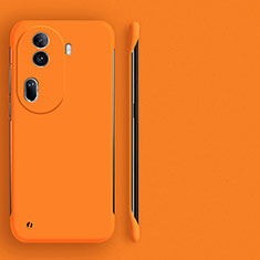 Handyhülle Hülle Hartschalen Kunststoff Rahmenlos Schutzhülle Tasche Matt für Oppo Reno11 Pro 5G Orange