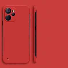 Handyhülle Hülle Hartschalen Kunststoff Rahmenlos Schutzhülle Tasche Matt für Realme 10T 5G Rot