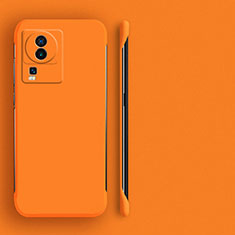 Handyhülle Hülle Hartschalen Kunststoff Rahmenlos Schutzhülle Tasche Matt für Vivo iQOO Neo7 5G Orange