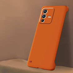 Handyhülle Hülle Hartschalen Kunststoff Rahmenlos Schutzhülle Tasche Matt für Vivo V23 Pro 5G Orange