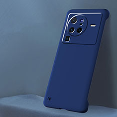 Handyhülle Hülle Hartschalen Kunststoff Rahmenlos Schutzhülle Tasche Matt für Vivo X80 Pro 5G Blau
