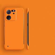 Handyhülle Hülle Hartschalen Kunststoff Rahmenlos Schutzhülle Tasche Matt für Xiaomi Mi 13T 5G Orange