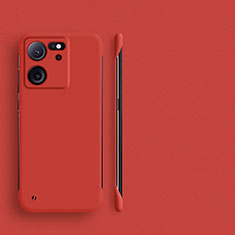 Handyhülle Hülle Hartschalen Kunststoff Rahmenlos Schutzhülle Tasche Matt für Xiaomi Redmi K60 Ultra 5G Rot