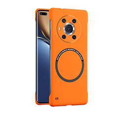 Handyhülle Hülle Hartschalen Kunststoff Rahmenlos Schutzhülle Tasche Matt mit Mag-Safe Magnetic Magnetisch für Huawei Honor Magic3 5G Orange