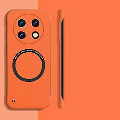 Handyhülle Hülle Hartschalen Kunststoff Rahmenlos Schutzhülle Tasche Matt mit Mag-Safe Magnetic Magnetisch für Oppo A2 Pro 5G Orange