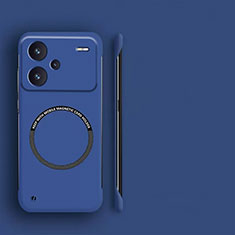 Handyhülle Hülle Hartschalen Kunststoff Rahmenlos Schutzhülle Tasche Matt mit Mag-Safe Magnetic Magnetisch für Xiaomi Redmi Note 13 Pro+ Plus 5G Blau