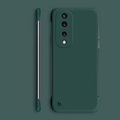 Handyhülle Hülle Hartschalen Kunststoff Rahmenlos Schutzhülle Tasche Matt P01 für Huawei Honor 70 Pro 5G Nachtgrün