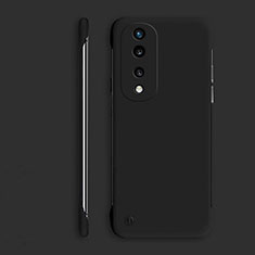 Handyhülle Hülle Hartschalen Kunststoff Rahmenlos Schutzhülle Tasche Matt P01 für Huawei Honor 70 Pro 5G Schwarz