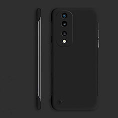 Handyhülle Hülle Hartschalen Kunststoff Rahmenlos Schutzhülle Tasche Matt P01 für Huawei Honor 70 Pro+ Plus 5G Schwarz