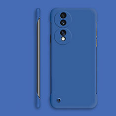 Handyhülle Hülle Hartschalen Kunststoff Rahmenlos Schutzhülle Tasche Matt P01 für Huawei Honor X7b Blau