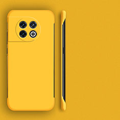 Handyhülle Hülle Hartschalen Kunststoff Rahmenlos Schutzhülle Tasche Matt P01 für OnePlus 11R 5G Gelb