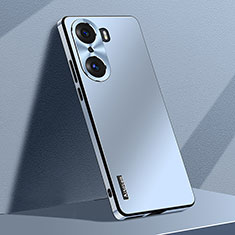 Handyhülle Hülle Hartschalen Kunststoff Schutzhülle Tasche Matt AT1 für Huawei Honor 60 5G Hellblau