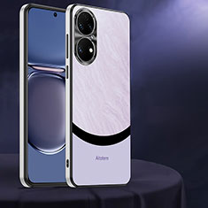 Handyhülle Hülle Hartschalen Kunststoff Schutzhülle Tasche Matt AT3 für Huawei P50 Violett