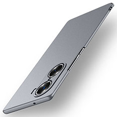 Handyhülle Hülle Hartschalen Kunststoff Schutzhülle Tasche Matt für Huawei Honor 60 5G Grau