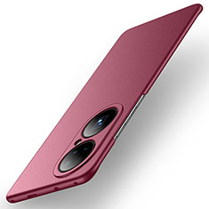 Handyhülle Hülle Hartschalen Kunststoff Schutzhülle Tasche Matt für Huawei P50 Pro Rot