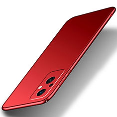 Handyhülle Hülle Hartschalen Kunststoff Schutzhülle Tasche Matt für Oppo F21 Pro 5G Rot