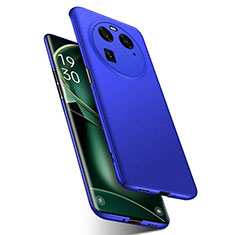 Handyhülle Hülle Hartschalen Kunststoff Schutzhülle Tasche Matt für Oppo Find X6 5G Blau