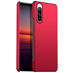 Handyhülle Hülle Hartschalen Kunststoff Schutzhülle Tasche Matt für Sony Xperia 10 III SO-52B Rot