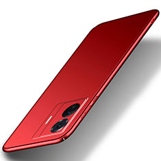 Handyhülle Hülle Hartschalen Kunststoff Schutzhülle Tasche Matt für Vivo T1 Pro 5G Rot