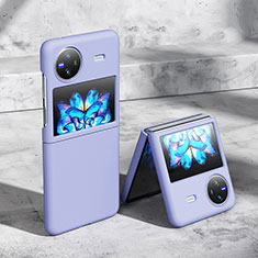 Handyhülle Hülle Hartschalen Kunststoff Schutzhülle Tasche Matt für Vivo X Flip 5G Lavendel Grau