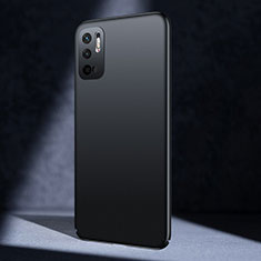 Handyhülle Hülle Hartschalen Kunststoff Schutzhülle Tasche Matt für Xiaomi Redmi Note 10 5G Schwarz