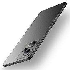 Handyhülle Hülle Hartschalen Kunststoff Schutzhülle Tasche Matt für Xiaomi Redmi Note 12 5G Schwarz