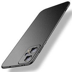 Handyhülle Hülle Hartschalen Kunststoff Schutzhülle Tasche Matt für Xiaomi Redmi Note 12T Pro 5G Schwarz