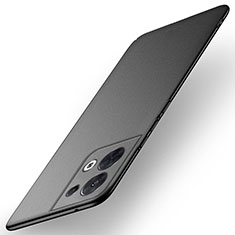 Handyhülle Hülle Hartschalen Kunststoff Schutzhülle Tasche Matt für Xiaomi Redmi Note 13 Pro 5G Schwarz