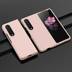 Handyhülle Hülle Hartschalen Kunststoff Schutzhülle Tasche Matt H04 für Samsung Galaxy Z Fold3 5G Rosegold