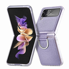 Handyhülle Hülle Hartschalen Kunststoff Schutzhülle Tasche Matt H05 für Samsung Galaxy Z Flip4 5G Helles Lila