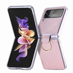 Handyhülle Hülle Hartschalen Kunststoff Schutzhülle Tasche Matt H05 für Samsung Galaxy Z Flip4 5G Rosegold