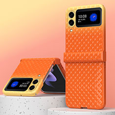 Handyhülle Hülle Hartschalen Kunststoff Schutzhülle Tasche Matt H07 für Samsung Galaxy Z Fold3 5G Orange