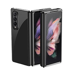 Handyhülle Hülle Hartschalen Kunststoff Schutzhülle Tasche Matt L01 für Samsung Galaxy Z Fold3 5G Schwarz