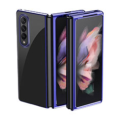 Handyhülle Hülle Hartschalen Kunststoff Schutzhülle Tasche Matt L01 für Samsung Galaxy Z Fold4 5G Blau