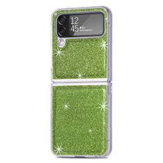 Handyhülle Hülle Hartschalen Kunststoff Schutzhülle Tasche Matt L02 für Samsung Galaxy Z Flip4 5G Grün