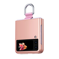 Handyhülle Hülle Hartschalen Kunststoff Schutzhülle Tasche Matt L04 für Samsung Galaxy Z Flip3 5G Rosegold