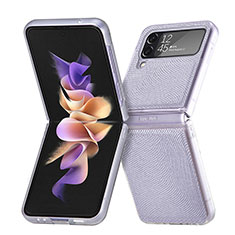 Handyhülle Hülle Hartschalen Kunststoff Schutzhülle Tasche Matt L04 für Samsung Galaxy Z Flip4 5G Helles Lila