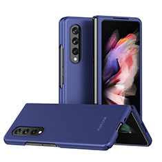 Handyhülle Hülle Hartschalen Kunststoff Schutzhülle Tasche Matt L08 für Samsung Galaxy Z Fold4 5G Blau