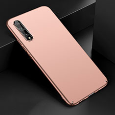 Handyhülle Hülle Hartschalen Kunststoff Schutzhülle Tasche Matt M01 für Huawei P smart S Rosegold