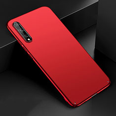 Handyhülle Hülle Hartschalen Kunststoff Schutzhülle Tasche Matt M01 für Huawei Y8p Rot