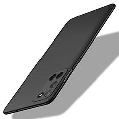 Handyhülle Hülle Hartschalen Kunststoff Schutzhülle Tasche Matt M01 für Oppo A72 Schwarz