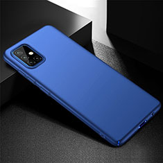 Handyhülle Hülle Hartschalen Kunststoff Schutzhülle Tasche Matt M01 für Samsung Galaxy A51 4G Blau