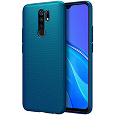 Handyhülle Hülle Hartschalen Kunststoff Schutzhülle Tasche Matt M01 für Xiaomi Redmi 9 Prime India Blau