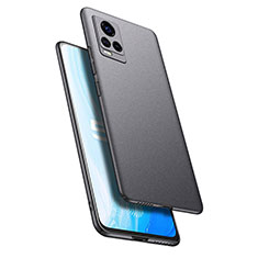 Handyhülle Hülle Hartschalen Kunststoff Schutzhülle Tasche Matt M02 für Vivo V20 Pro 5G Grau