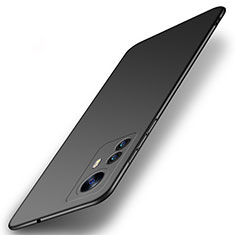 Handyhülle Hülle Hartschalen Kunststoff Schutzhülle Tasche Matt M03 für Xiaomi Mi 12 Pro 5G Schwarz
