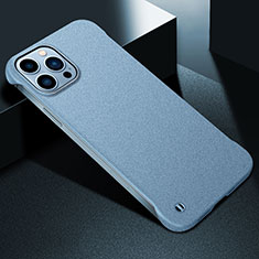 Handyhülle Hülle Hartschalen Kunststoff Schutzhülle Tasche Matt M05 für Apple iPhone 13 Pro Hellblau