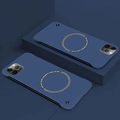 Handyhülle Hülle Hartschalen Kunststoff Schutzhülle Tasche Matt mit Mag-Safe Magnetic Magnetisch für Apple iPhone 15 Blau
