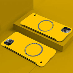 Handyhülle Hülle Hartschalen Kunststoff Schutzhülle Tasche Matt mit Mag-Safe Magnetic Magnetisch für Apple iPhone 15 Gelb