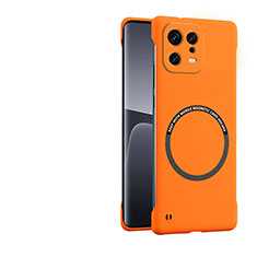 Handyhülle Hülle Hartschalen Kunststoff Schutzhülle Tasche Matt mit Mag-Safe Magnetic Magnetisch für Xiaomi Mi 13 5G Orange