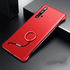 Handyhülle Hülle Hartschalen Kunststoff Schutzhülle Tasche Matt P01 für Huawei Nova 5 Pro Rot